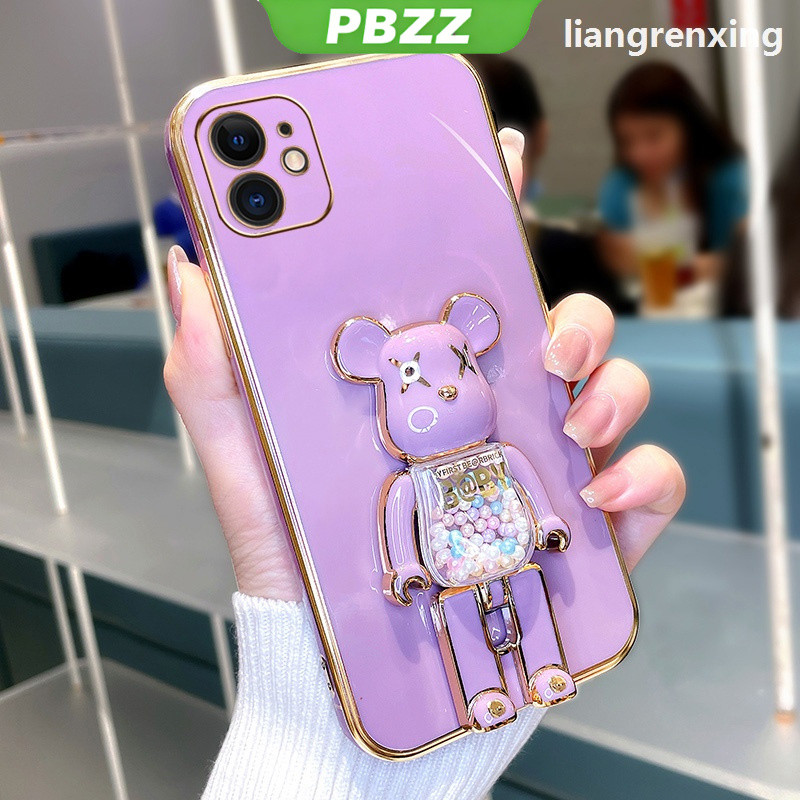 PBZZ เคส iphone 12 pro max 13 pro max 11 pro max 12 mini เคสนิ่ม ชุบไฟฟ้า ซิลิโคน ใหม่ DDTGZJ01 น่ารัก ลายการ์ตูน กันกระแทก