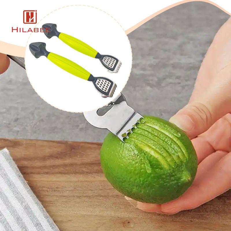 [UsusexaMY] 2 ชิ้น Lemon Zester เครื่องขูดคั้นน้ําผลไม้อเนกประสงค์พรีเมี่ยมสแตนเลสขูดหัวสําหรับทําอา