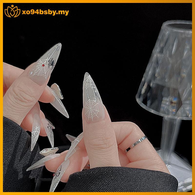 Xo94bsby 1 แผ่น 3d Spider Self กาวเล็บ Stiers Spider Web Nail Art Decals สําหรับตกแต่งเล็บของฉัน