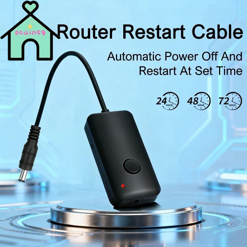 OTUINSG Router Rebooter, RESTart อัตโนมัติ 24/48//72 ชั่วโมง WiFi Timer, Plug and Play ปรับ Universa