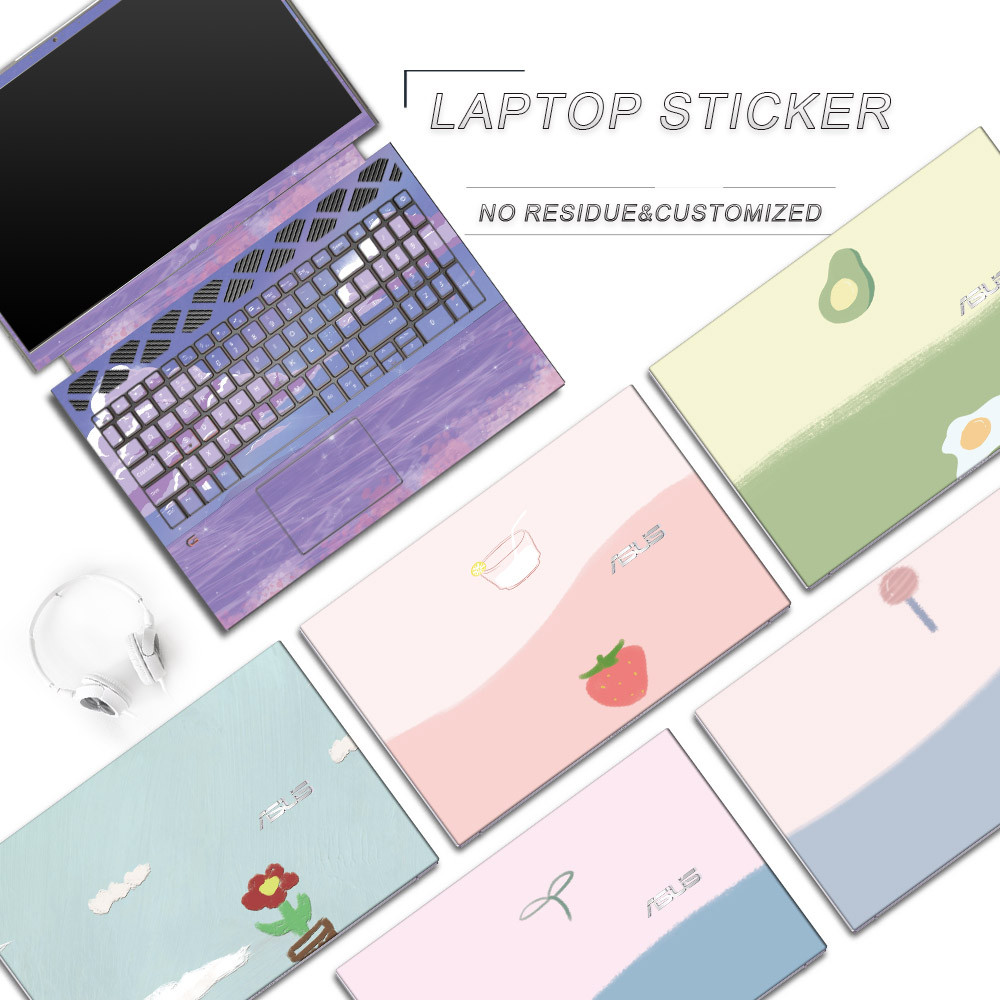 ASUS ProArt PX13 HN7306 3pcs ABC ไม่มีสารตกค้าง Costomized คอมพิวเตอร์แล็ปท็อป Precut Decal ผิวไวนิล