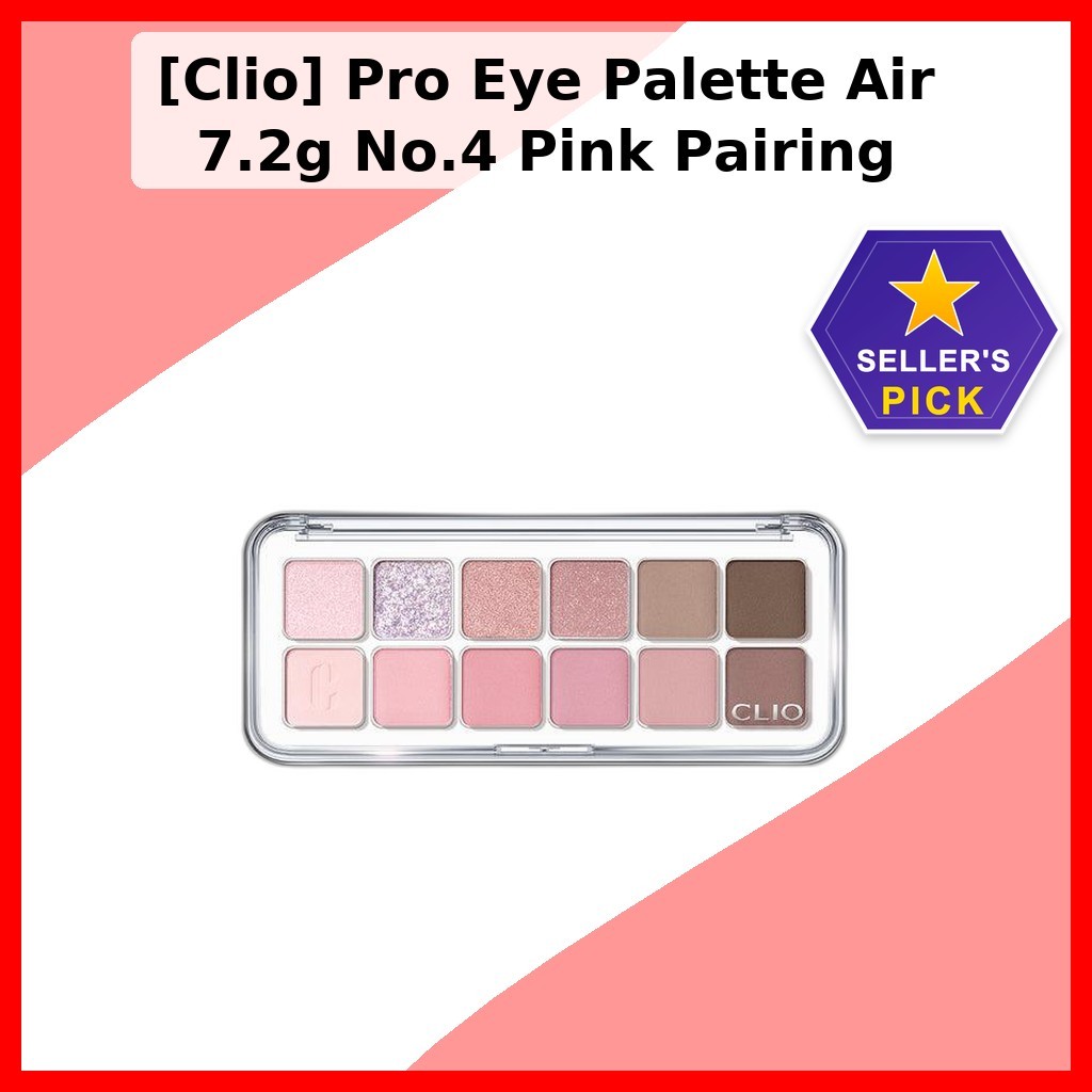 [Clio] Pro Eye Palette Air 7.2g No.4 Pink Pairing / Korean Eye Palette / Pink Shades / ของแท้ 100% โ