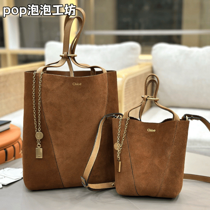Appraiser Level Original Leather Chloe Chloe Bag Spin Series Original Factory Suede Grain Surface Ca
