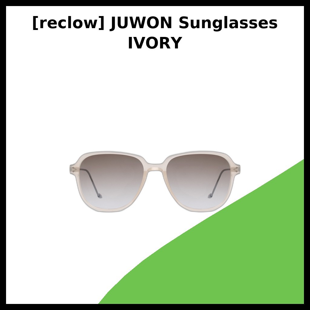 แว่นกันแดด JUWON IVORY สไตล์เกาหลี กรอบโอเวอร์ไซส์ ของแท้ 100%
