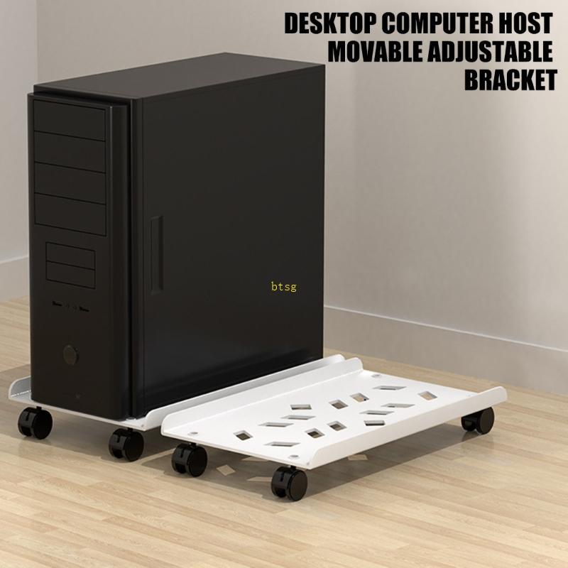 Computer Tower Stand Adjustable Mobile CPU Stand Ventilated PC Tower Stand CPU