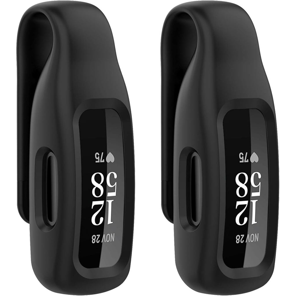 ที่ใส่คลิป 2 แพ็คเข้ากันได้กับ Fitbit Inspire 2/ Ace 3 Fitness Tracker, เคสเปลี่ยนซิลิโคนอ่อนนุ่มสํา