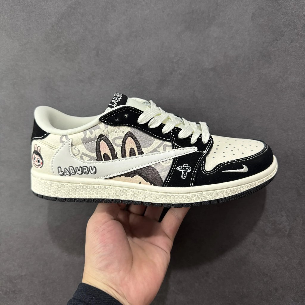 Travis Scott x Air Jordan 1 Reverse Mocha รองเท้าบาสเก็ตบอล รหัสสินค้า: DX1888-096