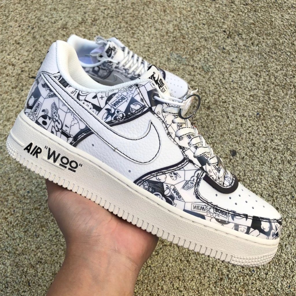 Af1 White Graffiti sup Size: 36-45
Nk Air Force 1 07 WB Low Air Force No. 1 รองเท้าผ้าใบลําลองทรงเตี