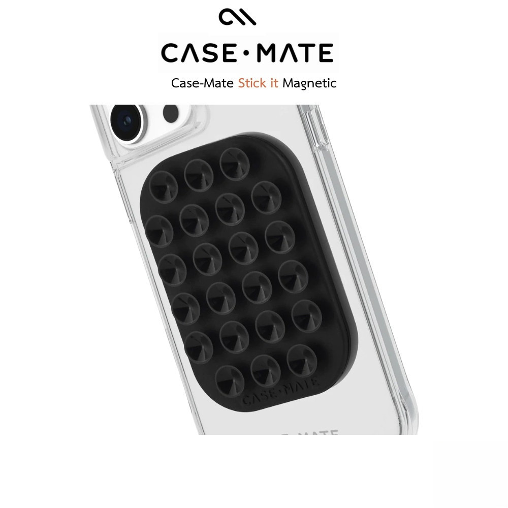 Case-Mate Stick it Magnatic Suction Phone Mount  แผ่นดูดติดผนัง สำหรับแปะด้านหลังเครื่องที่รองรับการ