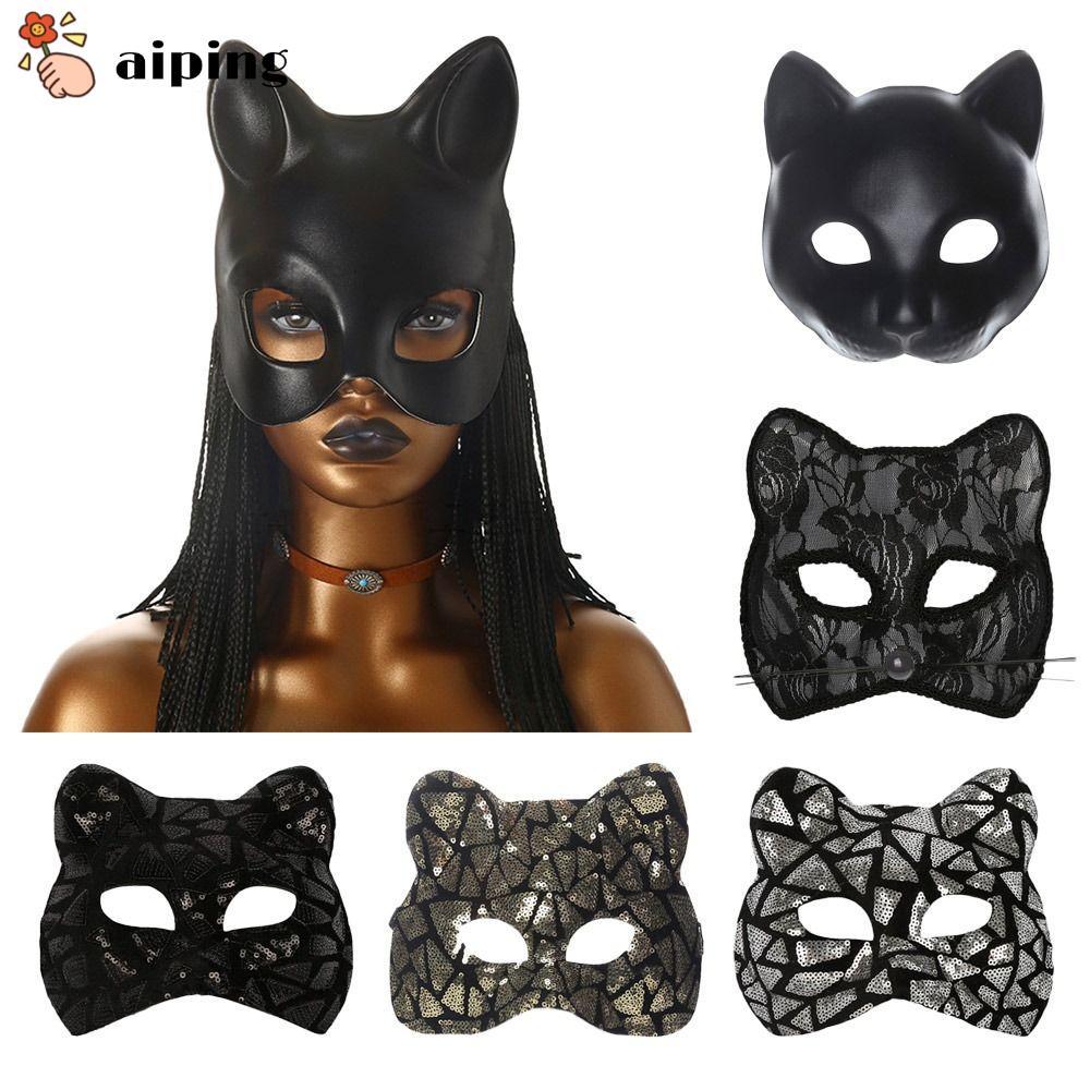 Aiping Cat Girl , EVA Venetian Party Masquerade , แฟชั่นครึ่งหน้า Party Makeup Ball Mardi Gras