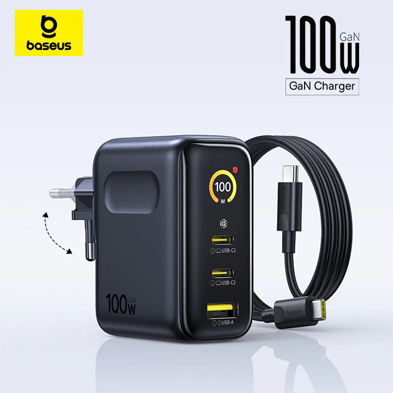 BASEUS SAMSUNG ขายใหม่Baseus 100W Charger Fast ChargerสําหรับiPhone 17 16 Xiaomi Samsungแล็ปท็อปแท็บ