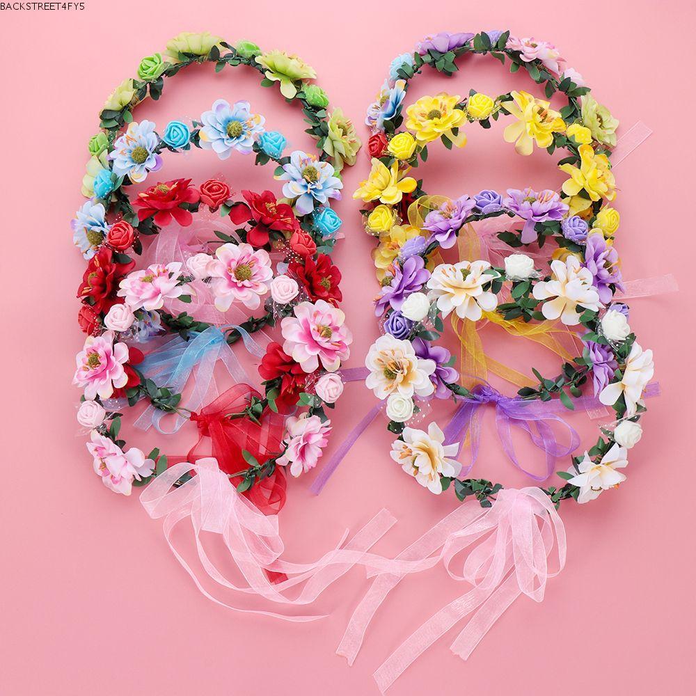 วงกว๊านดอกไม้ Backstage EET4FC3 สไตล์โรส สำหรับงานพิเศษและสร้อยคอหัวทรงแฮาโล