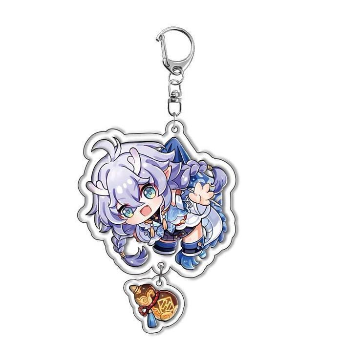 พวงกุญแจ Akrilk Gantungan Kunci Game Honkai Star Rail - Bailu, พวงกุญแจ HONKAi