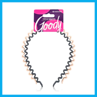 Goody Zigzag Headband 2pcs คาดผม สีเอิร์ธโทน กู๊ดดี้ สวมใส่สบาย ไม่บีบรัดศีรษะ สามารถใช้คาดผมได้ทั้งวัน.