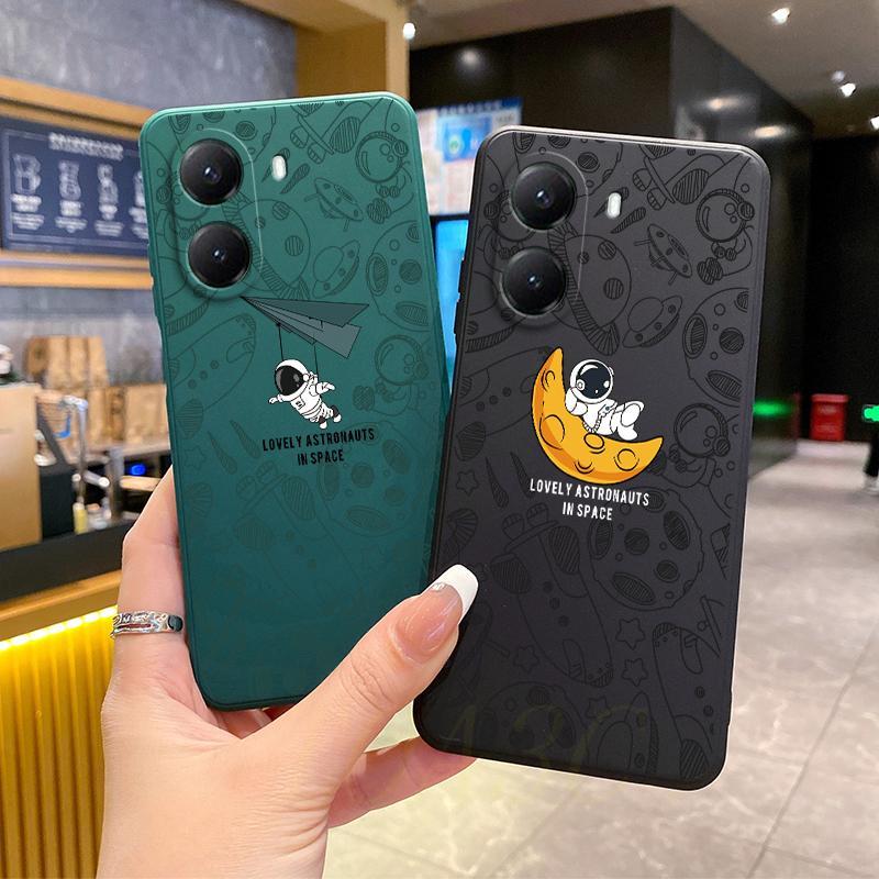 Case Poco X7 Pro เคสซิลิโคนนิ่มนักบินอวกาศภาพประกอบเคสโทรศ รูปที่ 8