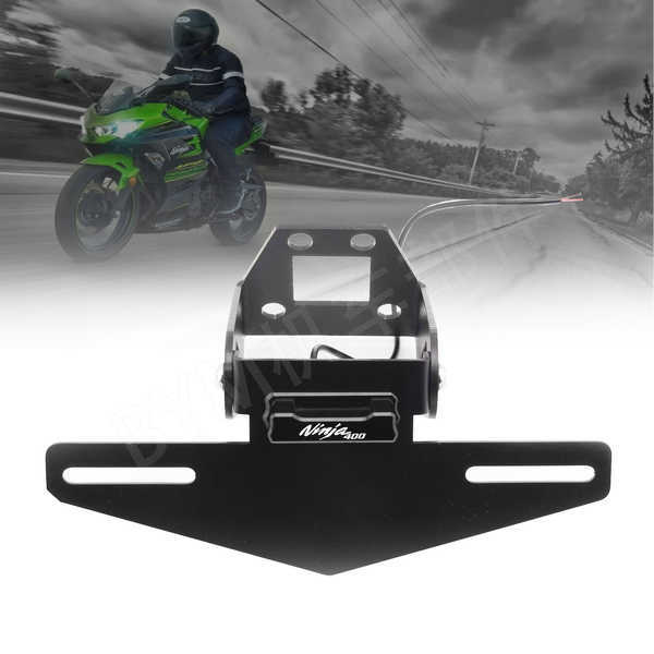 Kawasaki NINJA400/650 Z400 Z650 Z1000 ดัดแปลงพร้อมไฟ R ไฟท้ายสั้นกรอบป้ายทะเบียนด้านหลัง