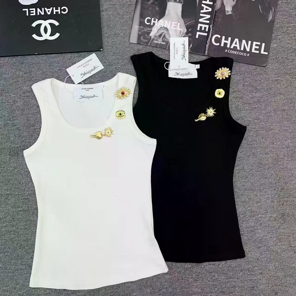 D1H9 Schipa สไตล์ใหม่ slim fit แขนกุด จากผ้าฝ้ายแท้