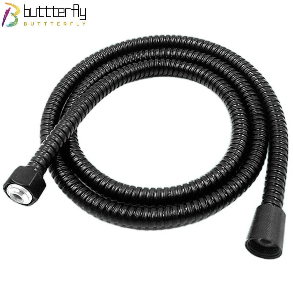 BUTTTERFLY สายฝักบัวมือถือ Universal Black Bidet Pipe สแตนเลส
