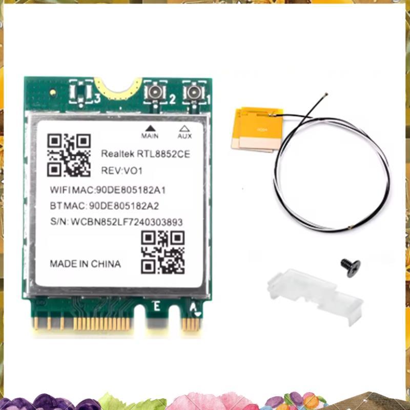 การ์ดเครือข่าย WiFi 6E RTL8852CE M.2 สําหรับการ์ดเครือข่าย 10/11 2.4/5/6GHz