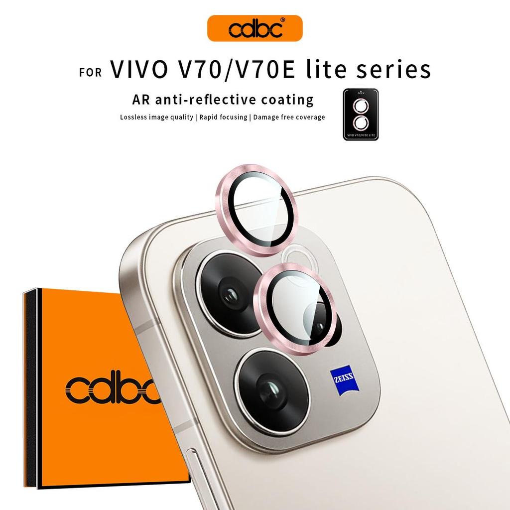 CDBC VIVO V70/V70E Lite AR ตัวป้องกันเลนส์ | คุณภาพภาพแบบไม่สูญเสียโฟกัสอย่างรวดเร็วติดตั้งง่ายป้องกันรอยขีดข่วนฝาครอบเลนส์กล้อง