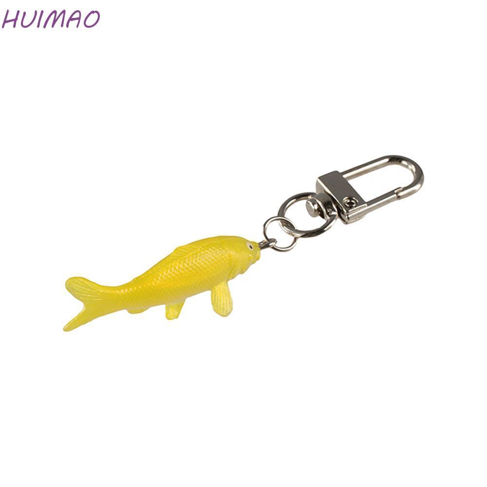 HUIMAO จําลองสัตว์ Koi รุ่น, จําลอง Lucky Koi Lucky Koi กระเป๋าจี้, ของขวัญวันเกิดสร้างสรรค์น่ารัก K