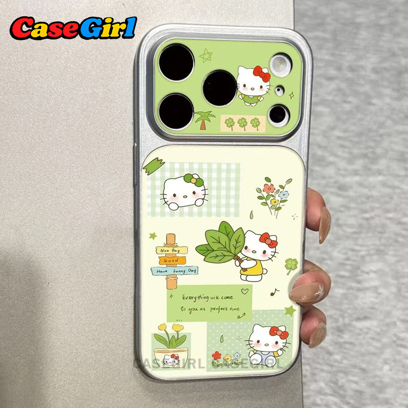 เคสไอโฟน IPhone 15 16 17 11 13 14 12 Pro Max 14 16 15 Plus 15 Plus 13 11 16 15 12 Pro Hello Kitty น่ารัก เคสใหม่ ครอบเต็
