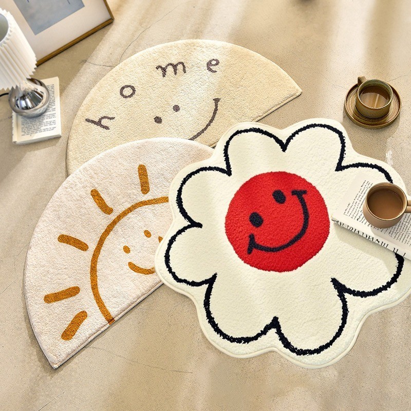 Bath Rug Rug Soft Carpet Non-slip Rug Absorbent Water Well Fast Drying, Super Cute Pattern.