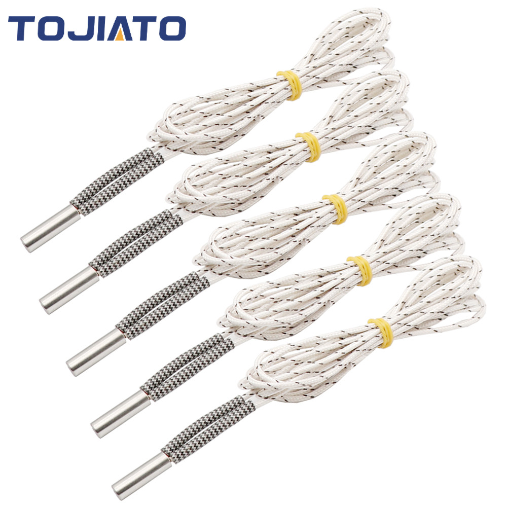 1pcs ความร้อนหลอด 6*20 มม.12V 24V 50W เซรามิคตลับหมึกเครื่องทําความร้อน 1M Reprap & Mendel สําหรับ E