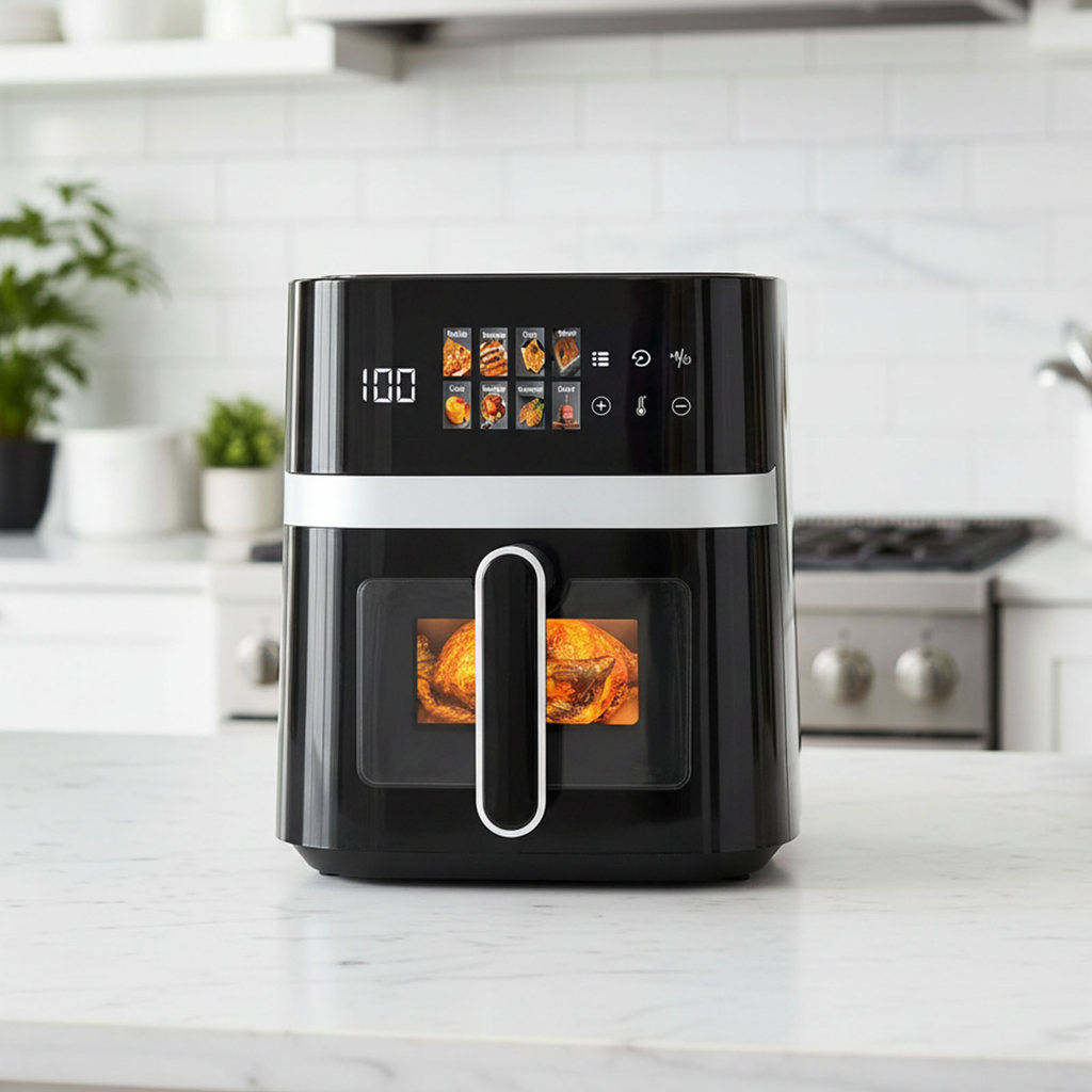 8L Multi-Function Air Fryer Timer & ควบคุมอุณหภูมิ Digital Air Fryer พร้อมหน้าจอสัมผัสและดูหน้าต่างส