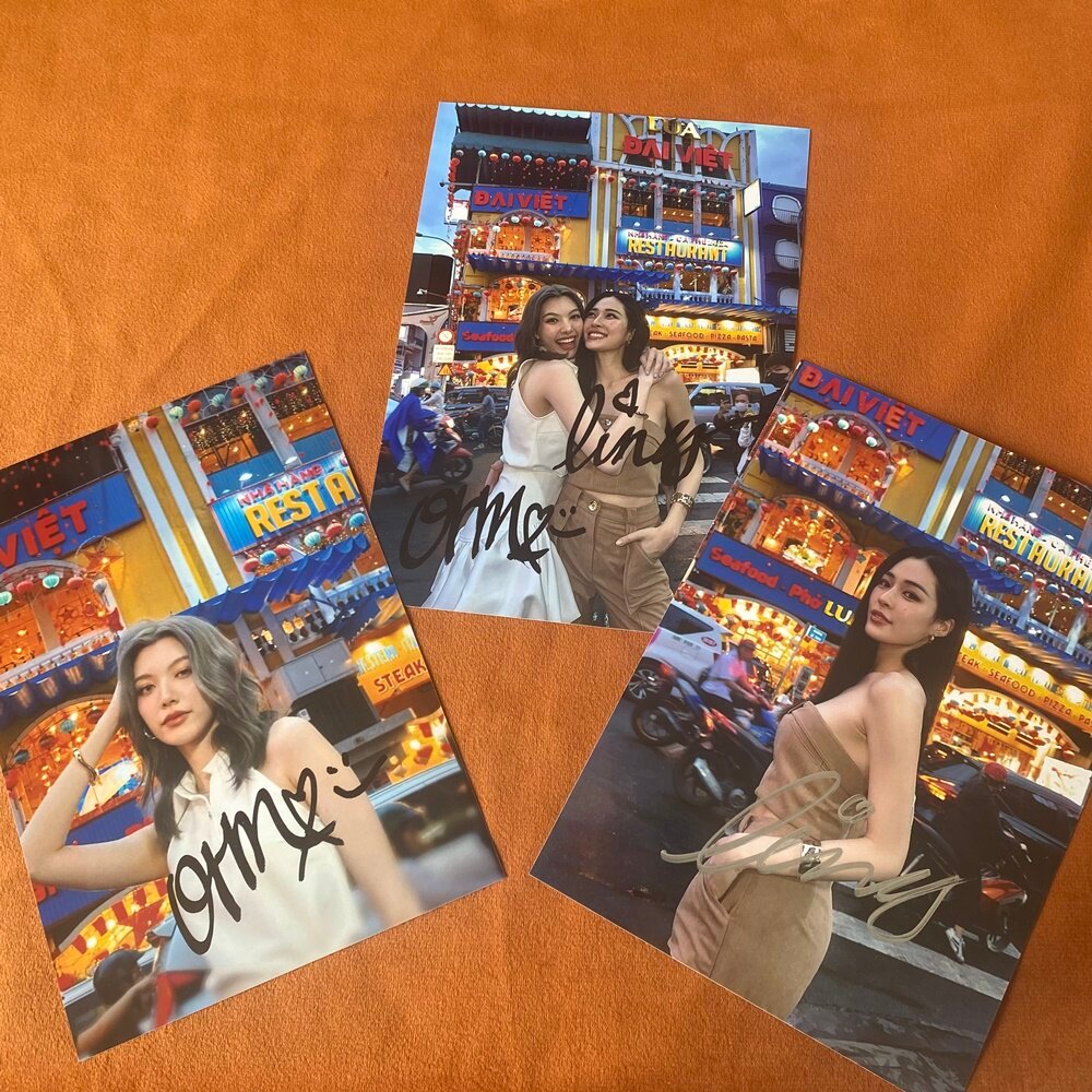 Ling-orm Orm Thai Actor ลายเซ็นภาพถ่ายความลับของเรา 20 ซม. ภาพถ่ายลายเซ็น