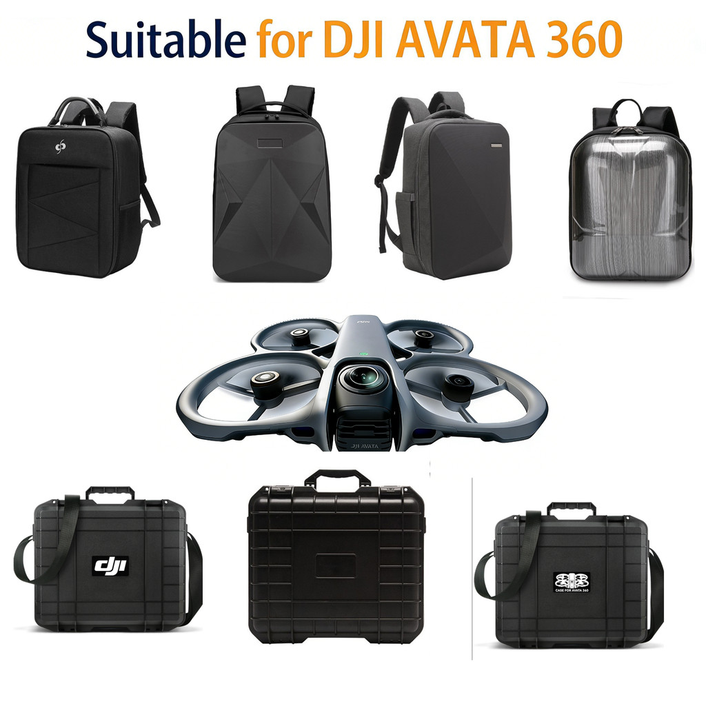แบบพกพา Hard สําหรับ DJI Avata 360 Fly More Combo Anti-Collision กันกระแทกขนาดใหญ่ความจุกระเป๋าเดินทาง