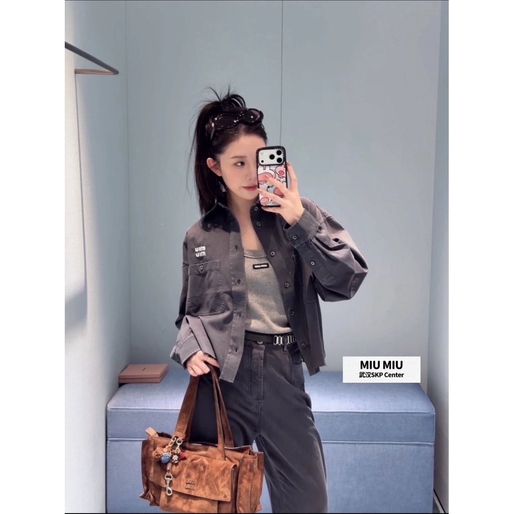 Carbon 26 Store Jacket Pants miu Shirt miumi Early Spring Grey