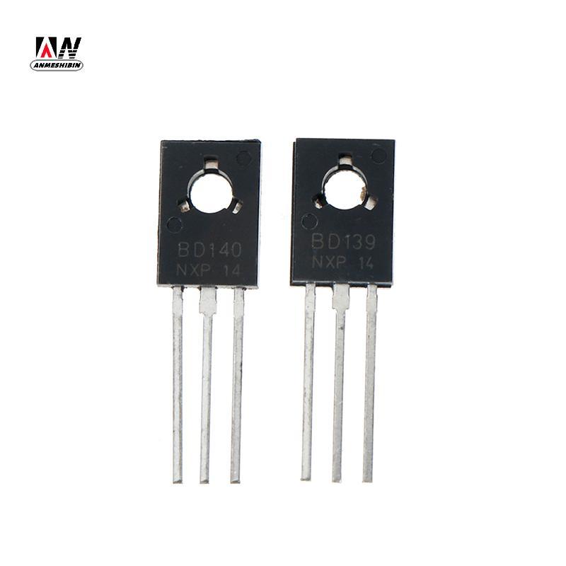 [LO] 20 ชิ้น BD139 BD140 ( BD140 10 ชิ้น + BD139 10 ชิ้น) TO-126 ทรานซิสเตอร์พลังงาน TH