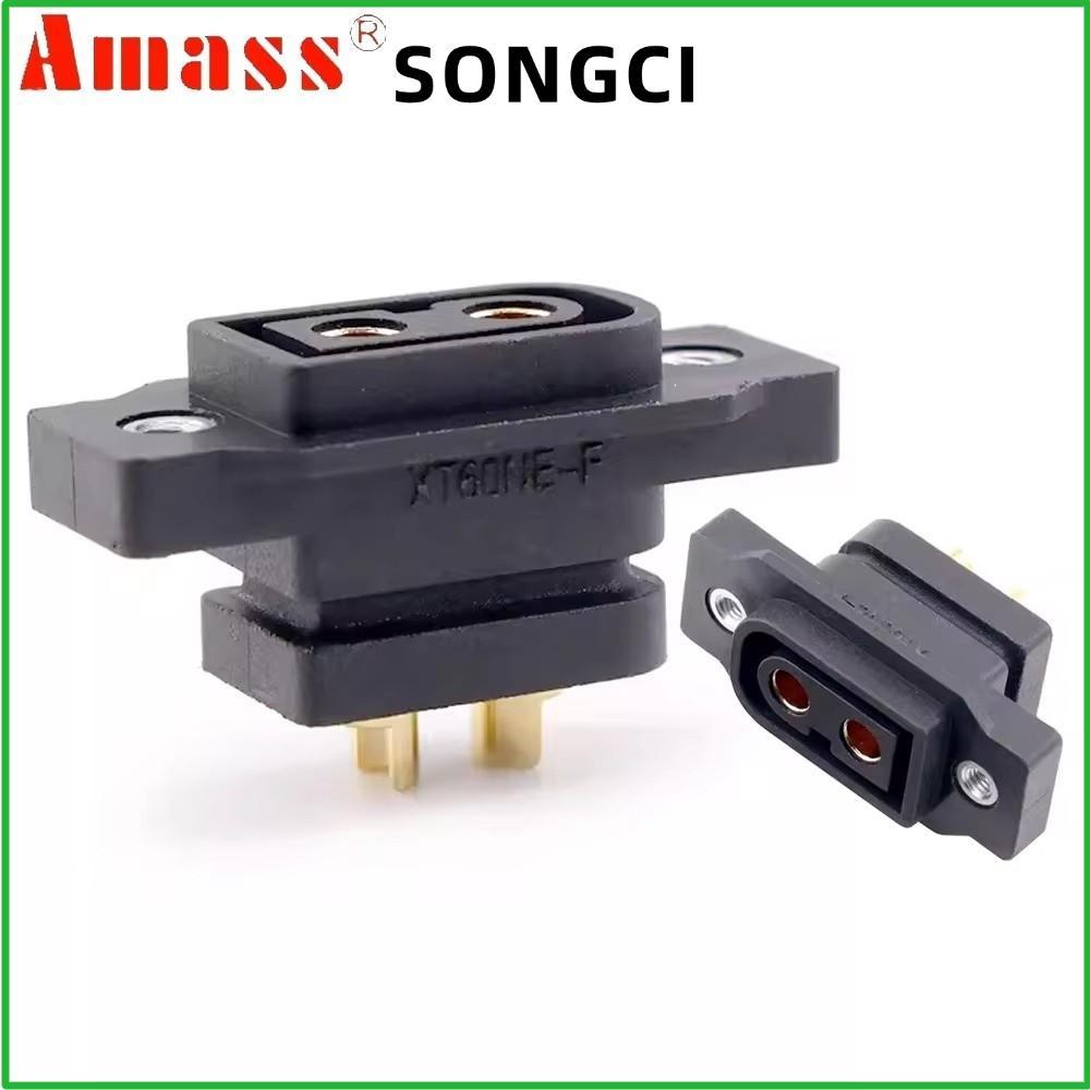 SONGCI ปลั๊ก XT60NE-F 5 ชิ้น, สีดําสีเหลือง DC500V XT90NE-F Connector, ชุบทอง 3.5 มม./4 มม.Amss Conn