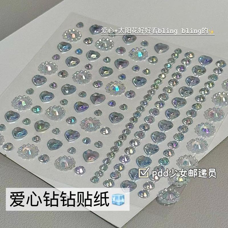 Little Red Book Same Style Star Diamond Sticker ins High-value Student diy Handbook Decorative Cryst