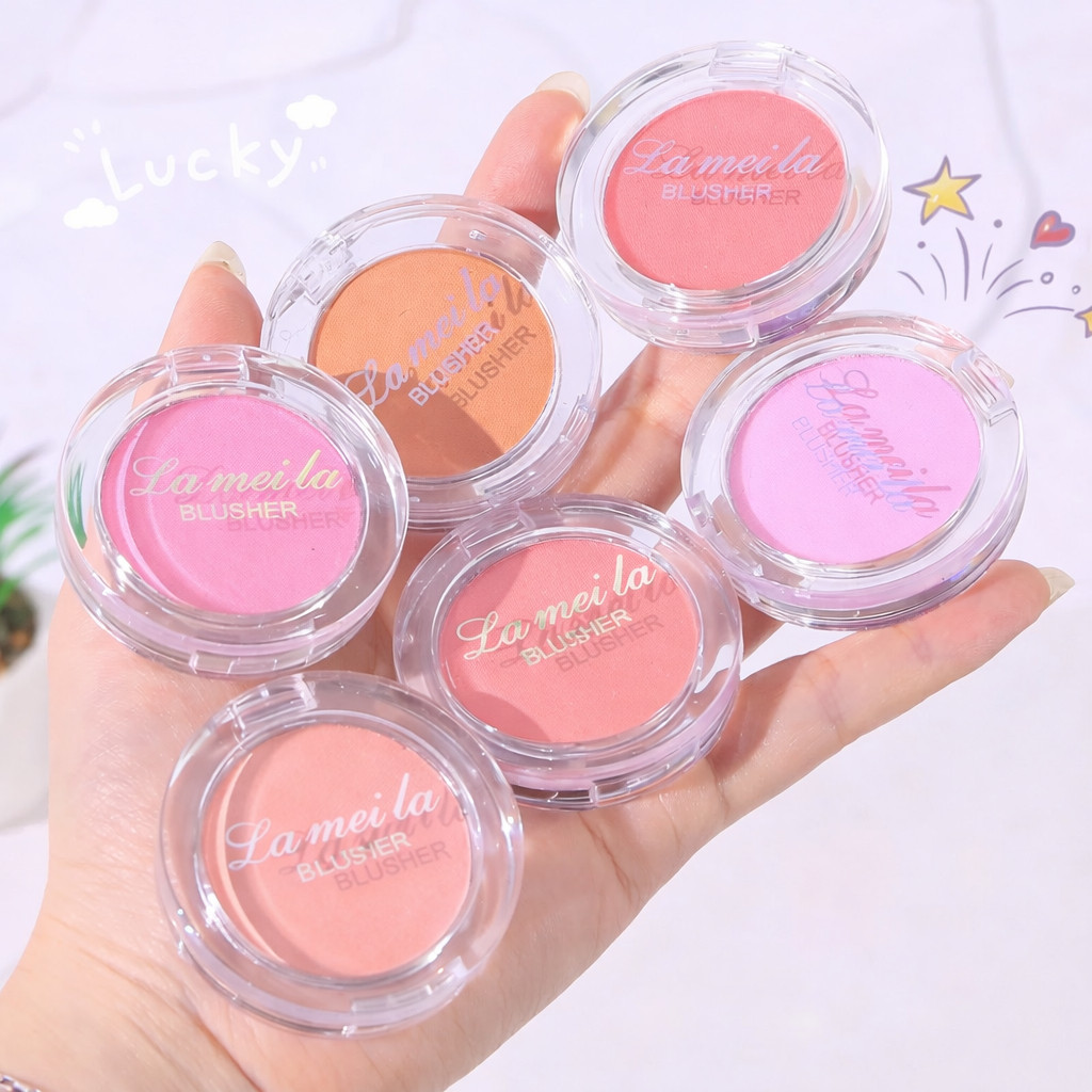 BLUSH LAME บลัชออนฝุ่น เนื้อละเอียด ปัดแก้มสีสวยละมุน ติดทนนาน ไม่เป็นคราบ ให้ลุคธรรมชาติ บางเบา ใช้ง่ายทุกวัน