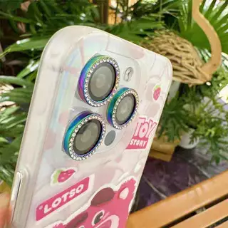 สำหรับ IPhone 13 17 air 12 15 11 16 14 Pro Max 15 16 14 Plus 12 13 mini ฟิล์มกล้อง 9H คริสตัลสี ป้องกันรอย สไตล์ฮิต