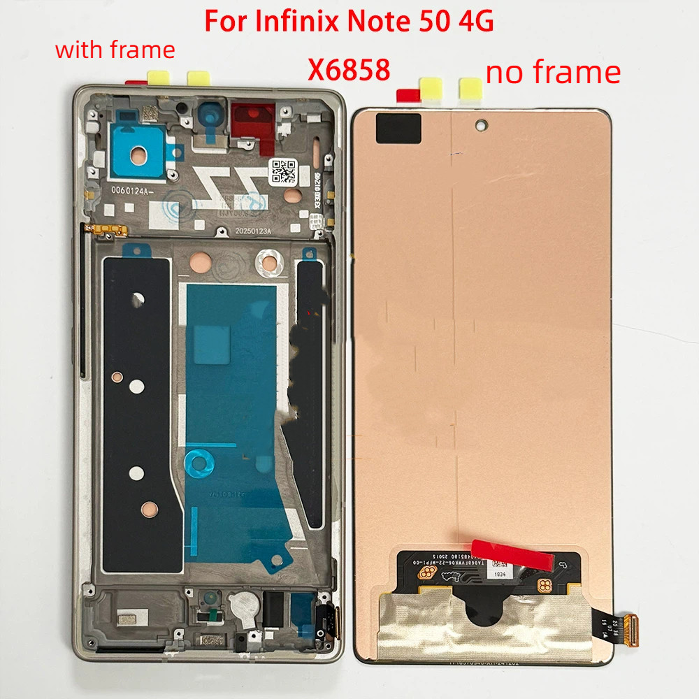 AMOLED สําหรับ Infinix หมายเหตุ 50 4G X6858 50 Pro 4G X6855 จอแสดงผลสําหรับหมายเหตุ 50 Pro Plus 5G ห