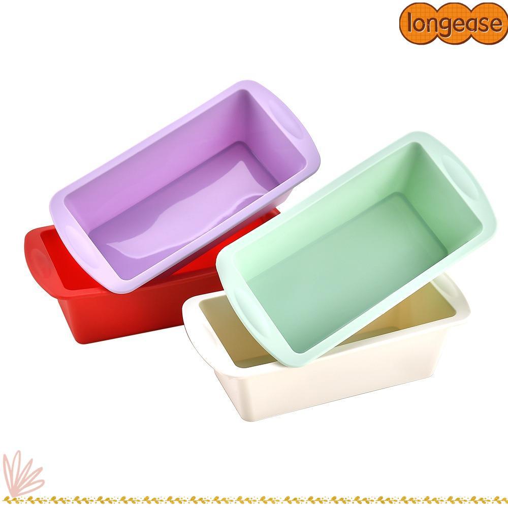 LONGE แม่พิมพ์ซิลิโคน, Non-Stick ขนมปังปิ้งขนมสี่เหลี่ยม Mould, Bakeware Loaf Pan ในครัวเรือน DIY จานอบอุปกรณ์ครัว