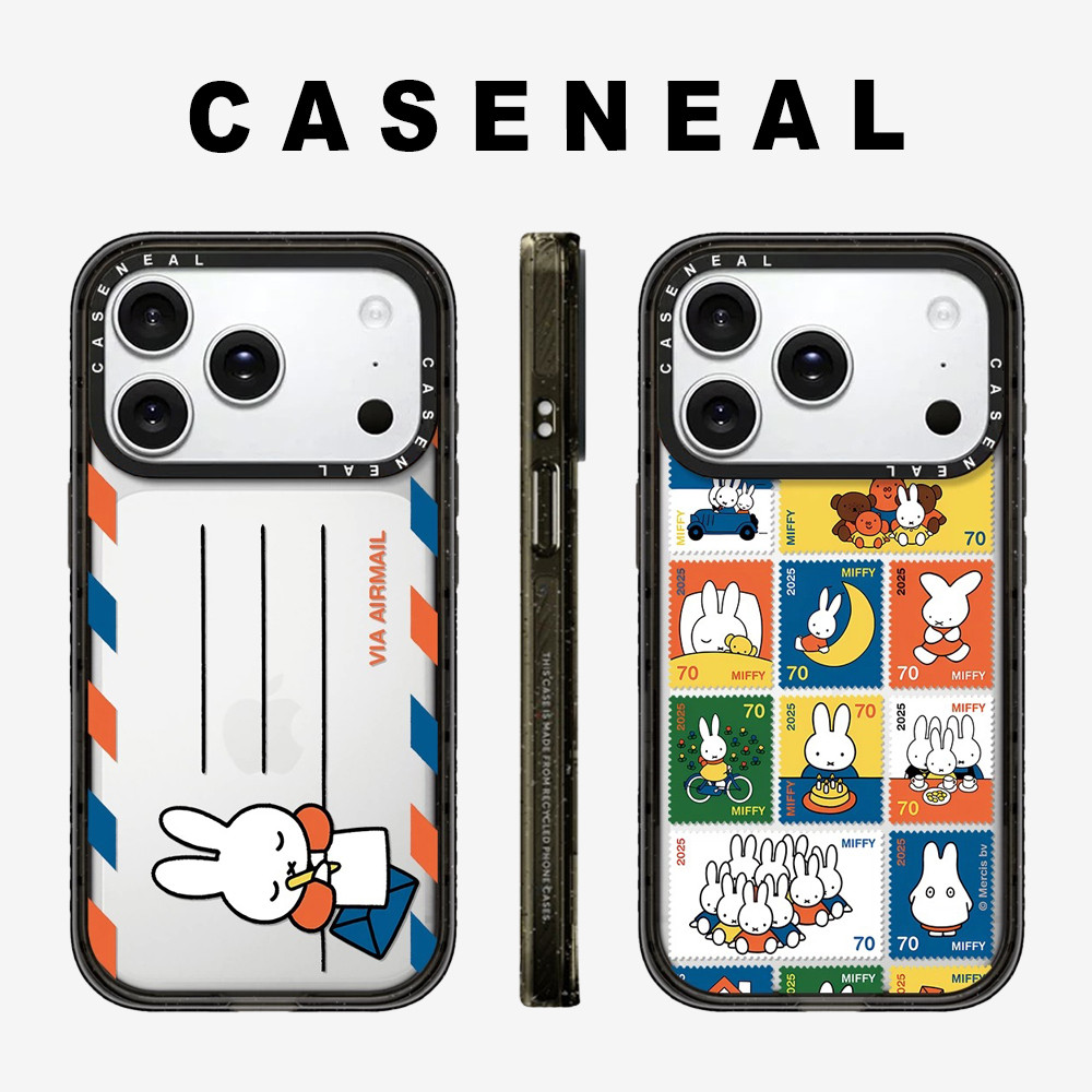 Drop proof โปร่งใส CASENEAL เคสโทรศัพท์ใสสําหรับ iPhone 17ProMax 17pro 17 16promax 16 15promax 14promax 13promax น่ารัก Miffy เคสแข็งอะคริลิค iPhone 13 กรณีคุณภาพสูง