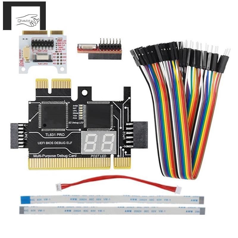 [qianaizi]TL631 Pro การ์ดวินิจฉัย + การ์ดขยายการ์ดเมนบอร์ด PCI-E มัลติฟังก์ชั่นเครื่องวิเคราะห์วินิจ