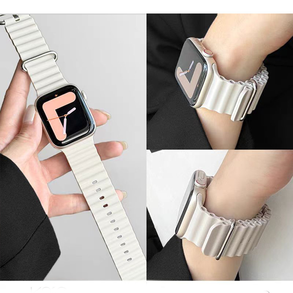 สายรัดซิลิโคนอ่อนมหาสมุทร for Apple Watch IWatch Ultra 3 2 49มม Series 11 10 9 8 7 6 5 4 SE 3 2 1 46 45 44 42 41 40 38มม ราคา ถูกที่สุด ดีลบีเคเค แกลเลอรีภาพที่ 3
