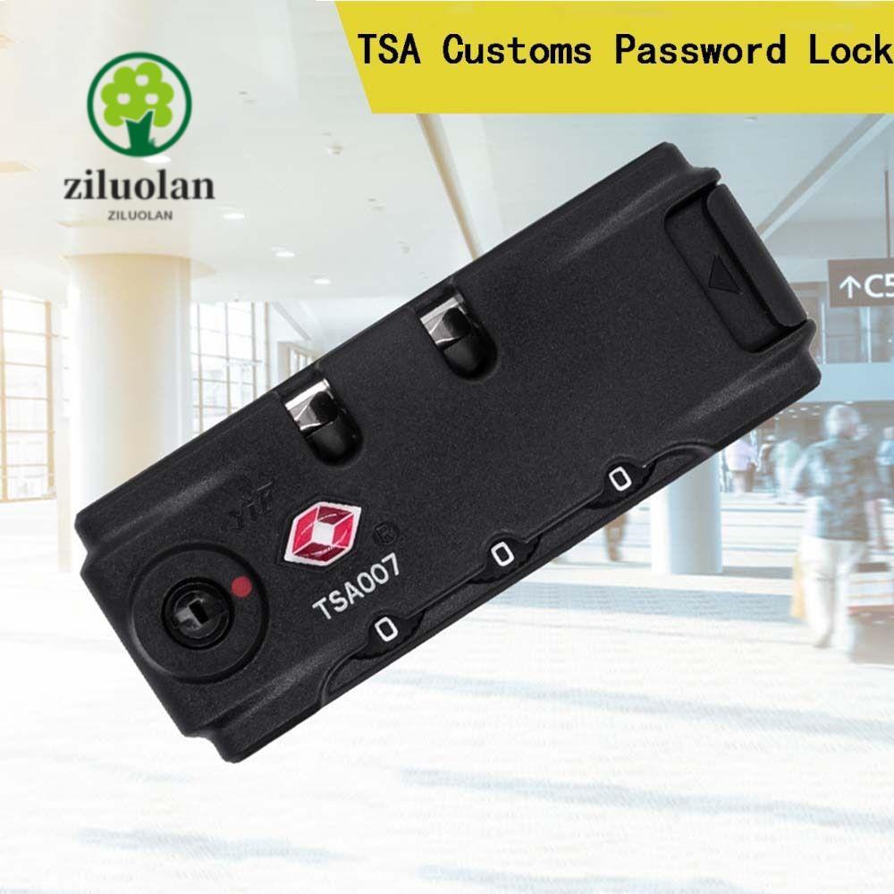 Ziluolan 3 หลักผสม Lock, TSA Security เครื ่ องมือศุลกากรรหัสผ ่ านล ็ อค,ทนทาน ABS หลักกระเป ๋ าเดินทางรหัสล ็ อค Travel