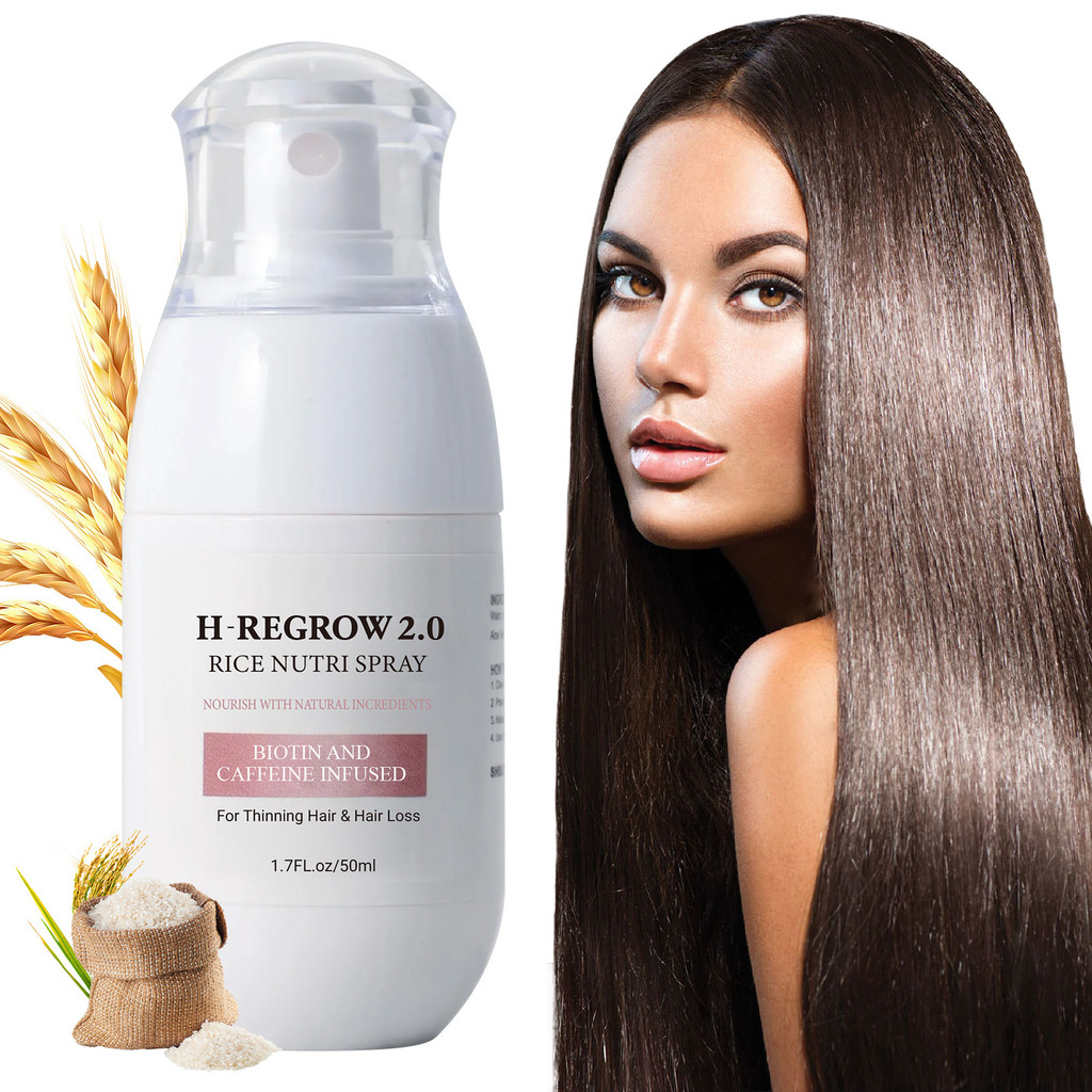热 热#H-Regrow 2.0 Rice Nutri Spray for Hair GrowthwithBio头发day