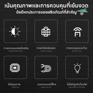 ไฟโซล่าเซลล์ 1000/1500W/2000W หลอดโซล่าเซล LED หลอดไฟนีออน กันน้ำกลางแจ้ง ป้องกันฟ้าผ่า เหมาะสำหรับสถานที่ต่างๆ