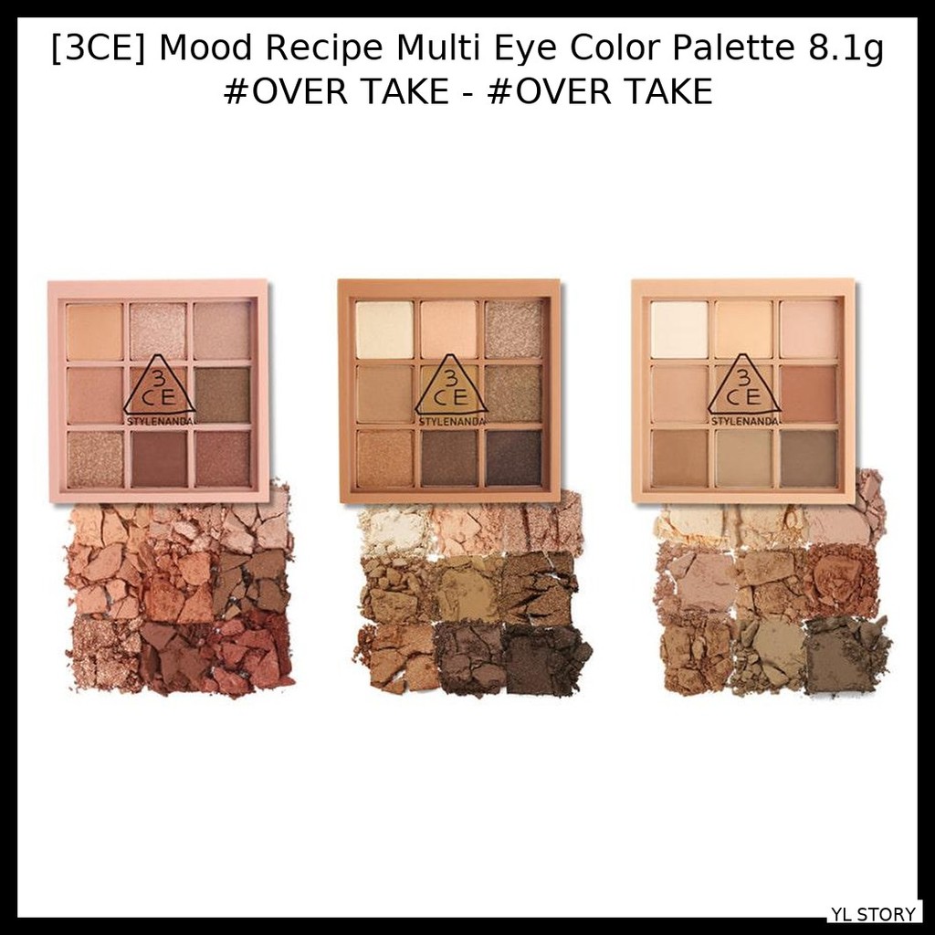 [3CE] Mood Recipe Multi Eye Color Palette 8.1g #OVER เอา - #OVER TAKE / อเนกประสงค์ น่าทึ่งจาก YL ST