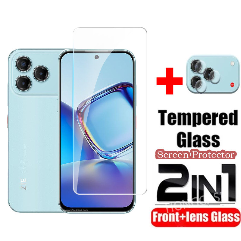 ป้องกันหน้าจอสําหรับ ZTE Blade V80 Max Design Nubia V 80 Pro 5G 2025 กระจกนิรภัยด้านหน้าฟิล์มกลับเลนส์ Protector