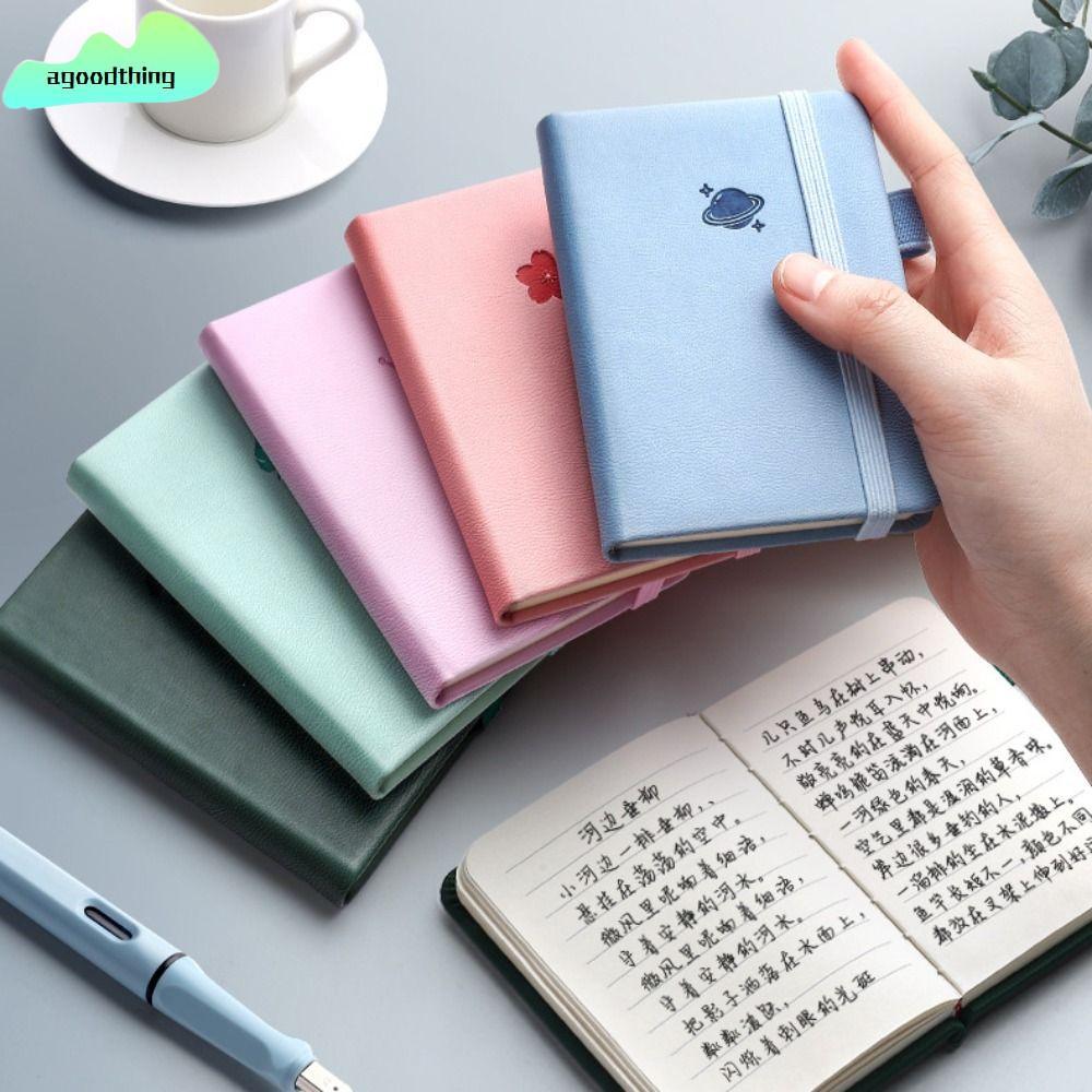 AGOODTHING Agenda Organizer, Journal Stationery Pocket Notepad, Portable ประณีต A7 Notepad