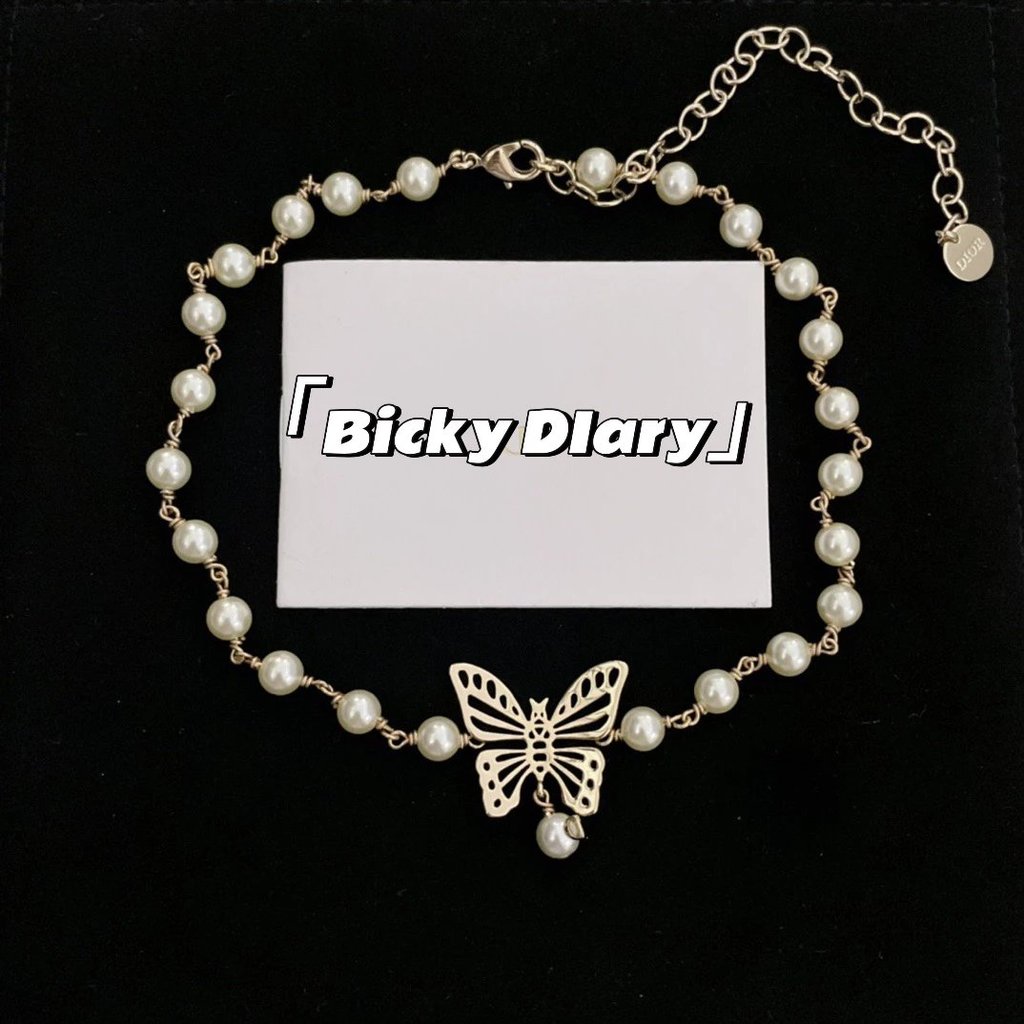 1: 1 Original Standard Real Shot D-Butterfly Pearl Necklace/chocker