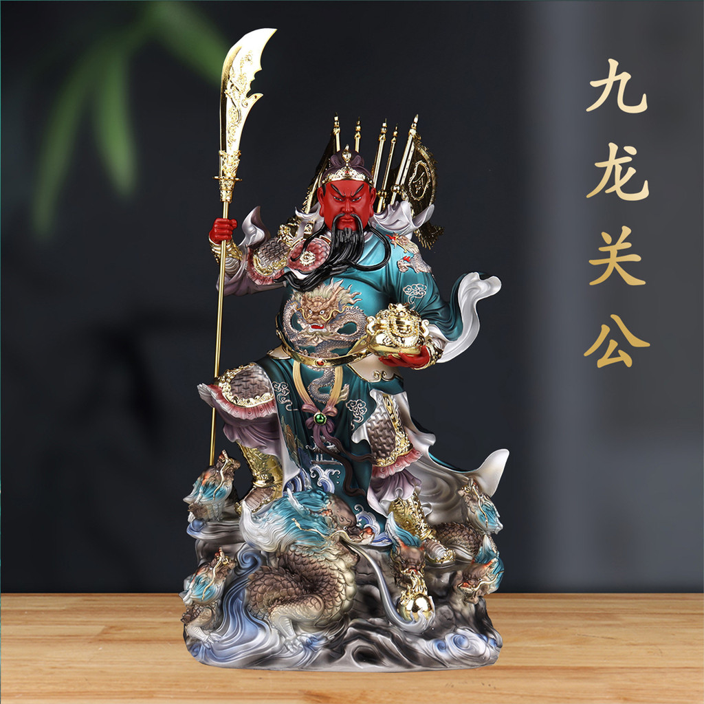 Kowloon Guan Gong รูปปั้นพระเจ้าสําหรับร้านเรซิ่น Kowloon Guan Gong รูปปั้นพระเจ้าสําหรับร้านเรซิ่นใ